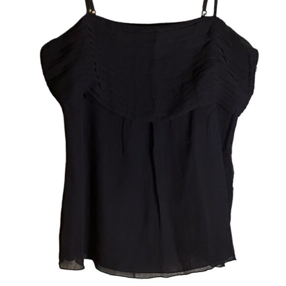 Gap Black Silk Layered Spaghetti Strap Top Size Small ▪️ - Picture 6 of 9
